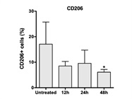 Changes in CD206 Expression in Microglia Cells
