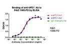 1086-PD (PD-1 Fc) Is Bound by PD-1-Specific Antibodies by ELISA