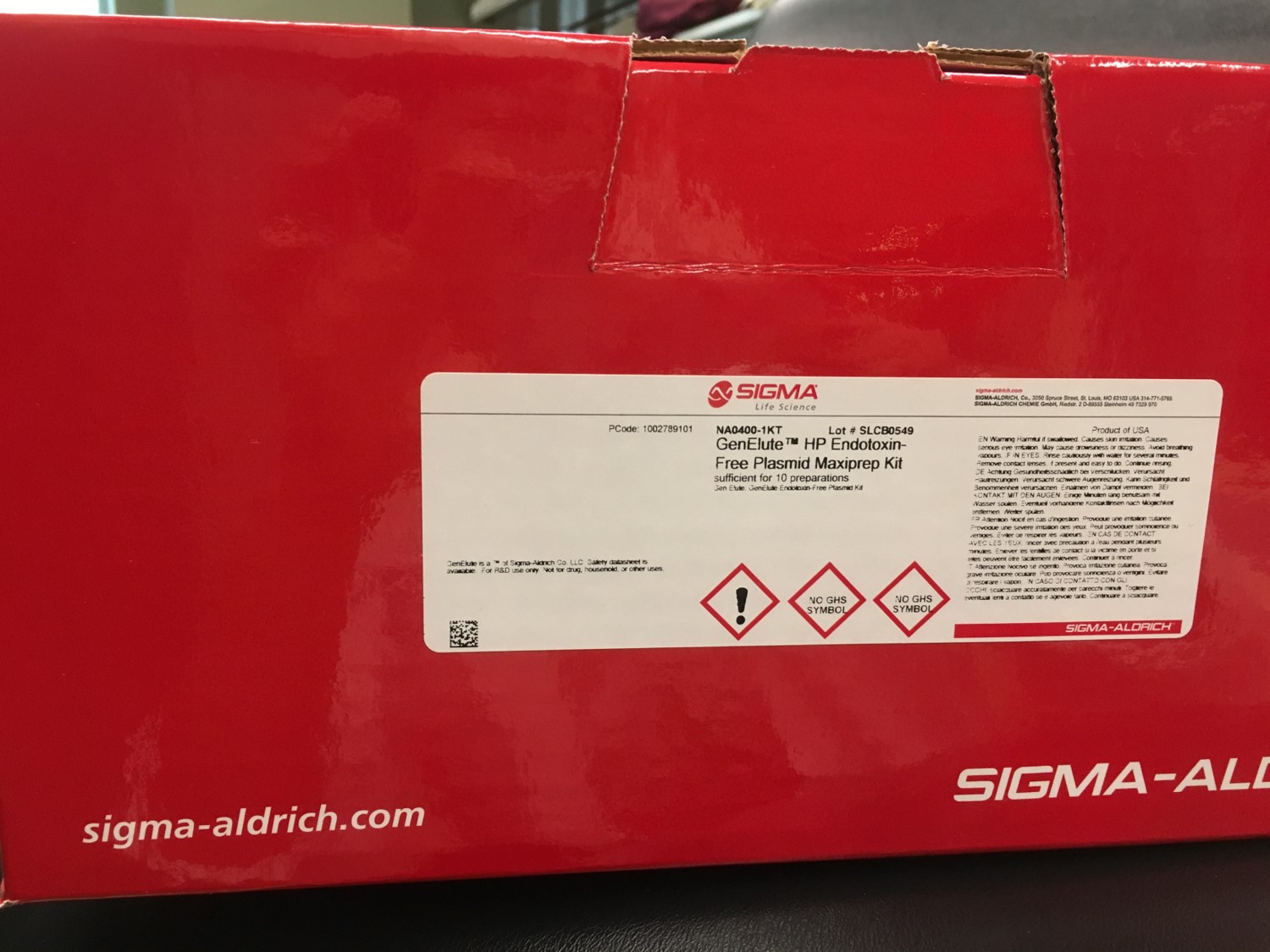 Very Good Maxiprep Kit from Sigma Kit/Reagent Review