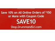 Save 10% on online orders at Drummond Scientific