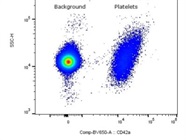Vibrant CD42a Staining on Platelets