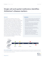 Single Cell and Spatial Multiomics Identifies Alzheimer’s Disease Markers