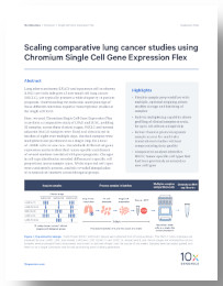 Scaling comparative lung cancer studies using Chromium Single Cell Gene Expression Flex